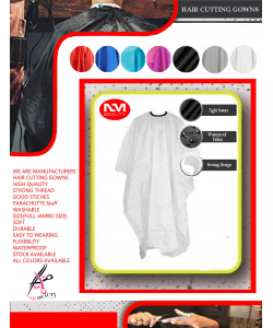 Barber Hair Gown White  